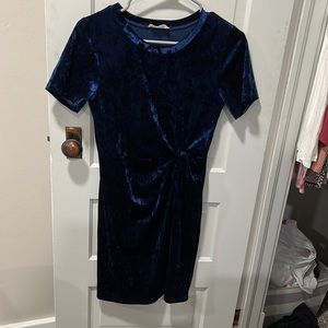 Blue Velvet Dress